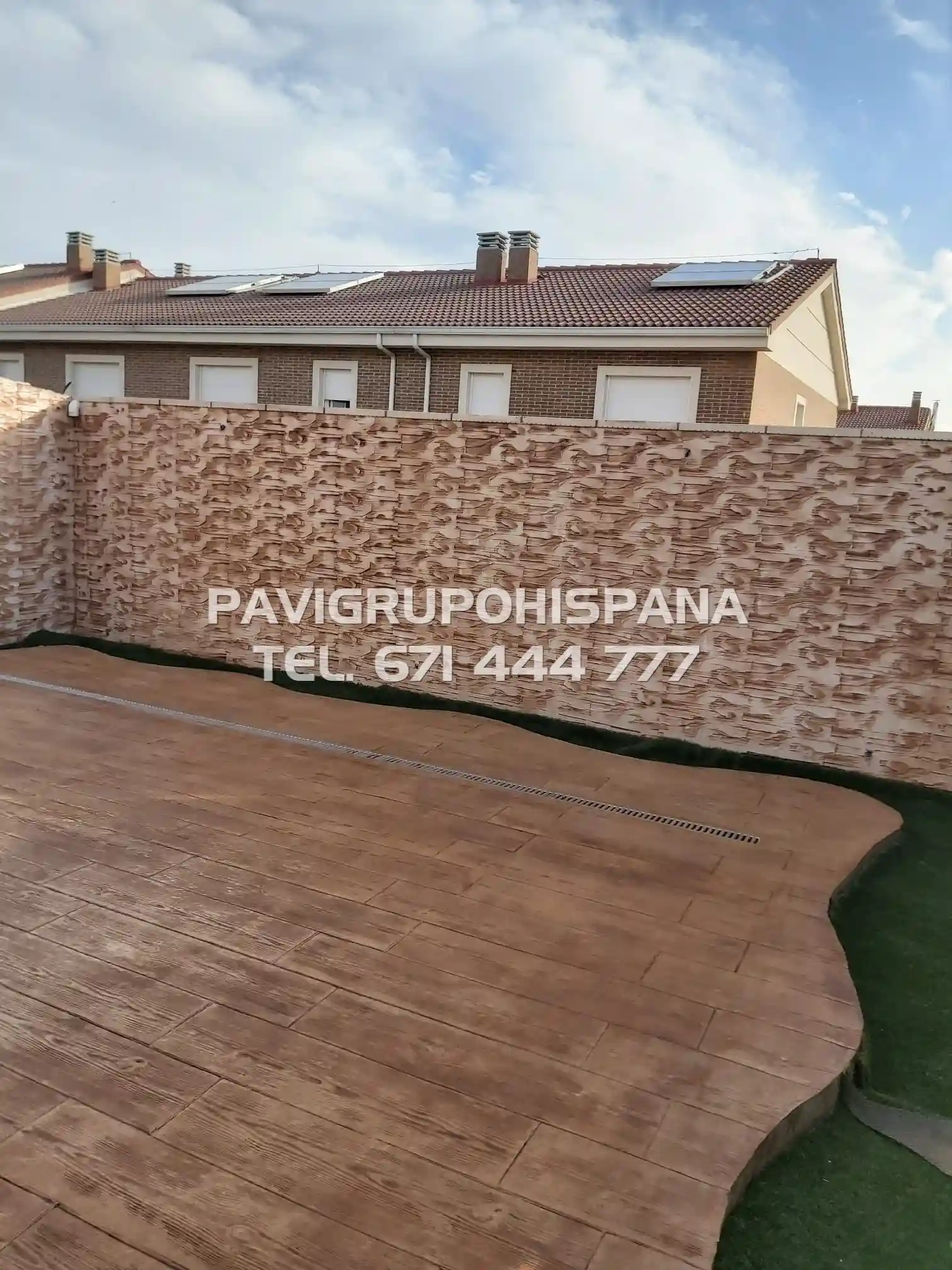 Hormigón Impreso Vertical para Muros