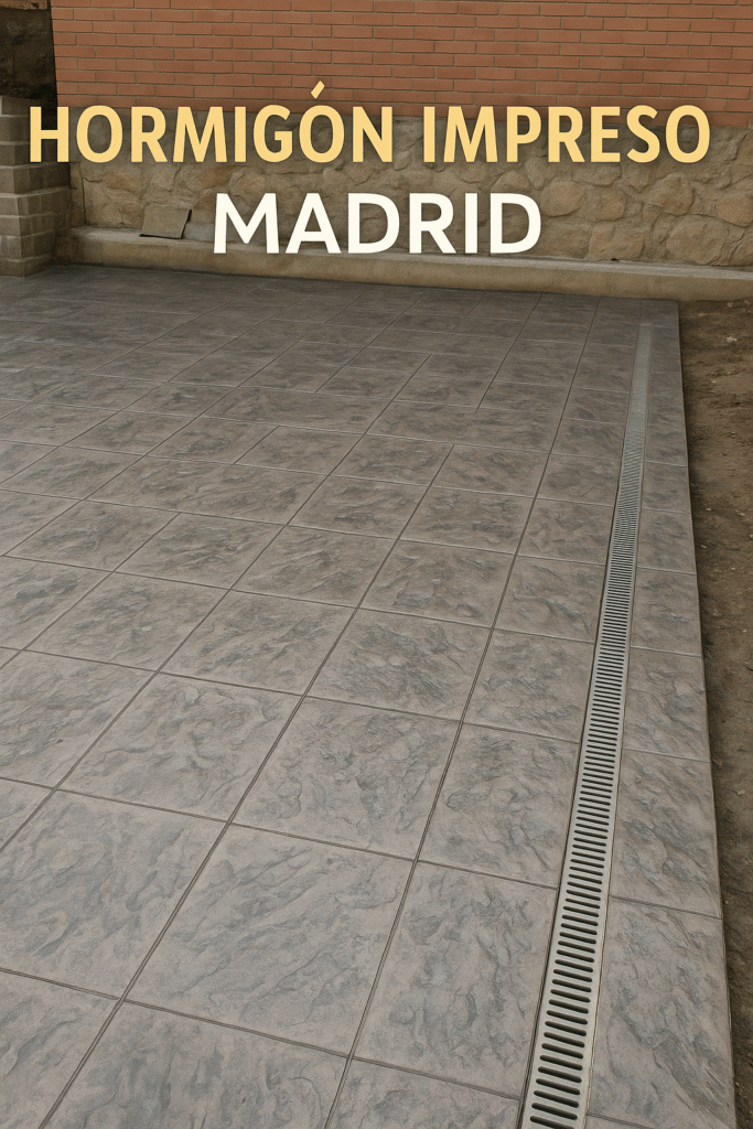 Precio de Hormigón Impreso Madrid 