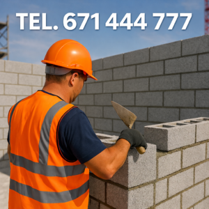 Construcción de muros de bloque