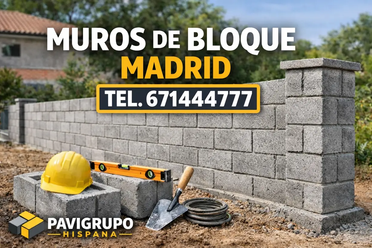 Muros de Bloque en Madrid