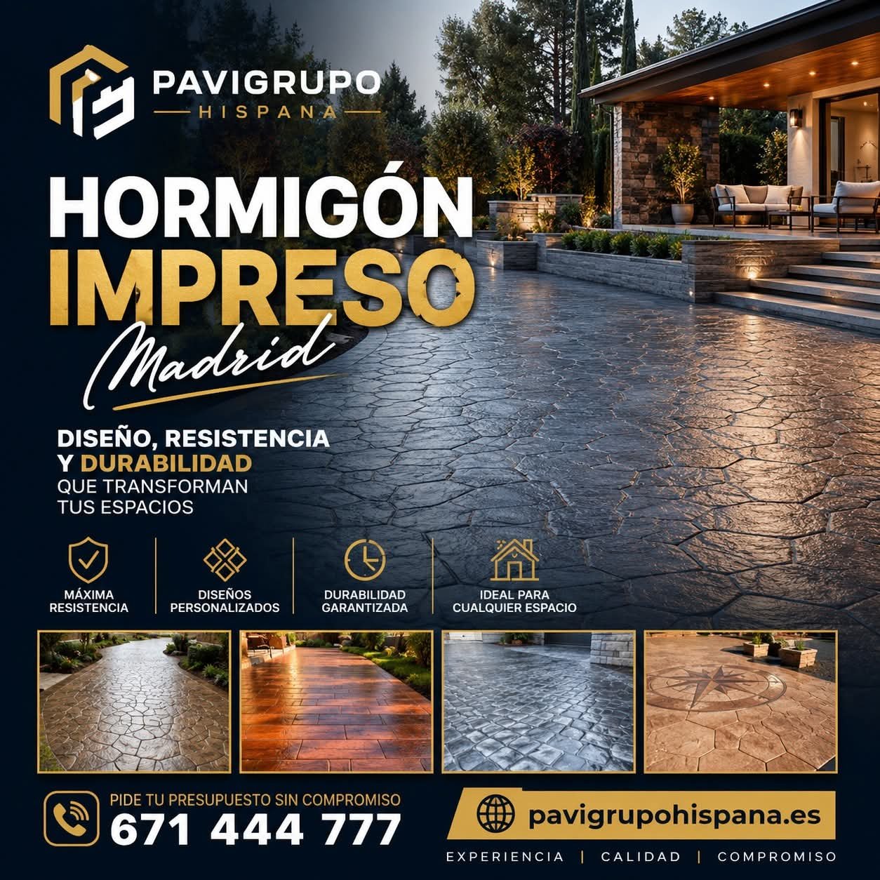 Hormigón Impreso Madrid PaviGrupoHispana